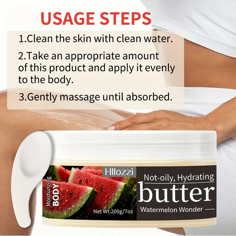 Hllozzi 200g/7oz Watermelon Body Lotion with Scoop