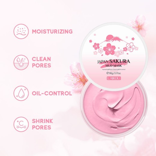 Cherry Blossom Mud Mask Hydrating And Cleaning