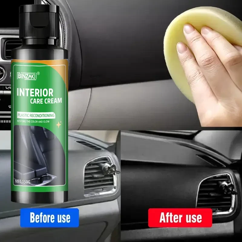 BINZAKI Car Interior Restorer for Plastic and Leather, 150g