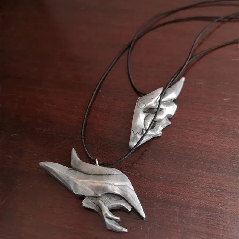 European And American New Personality Mask Lovers Necklace