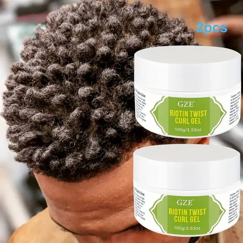 2 Pack GZE Biotin Twist Curl Gel