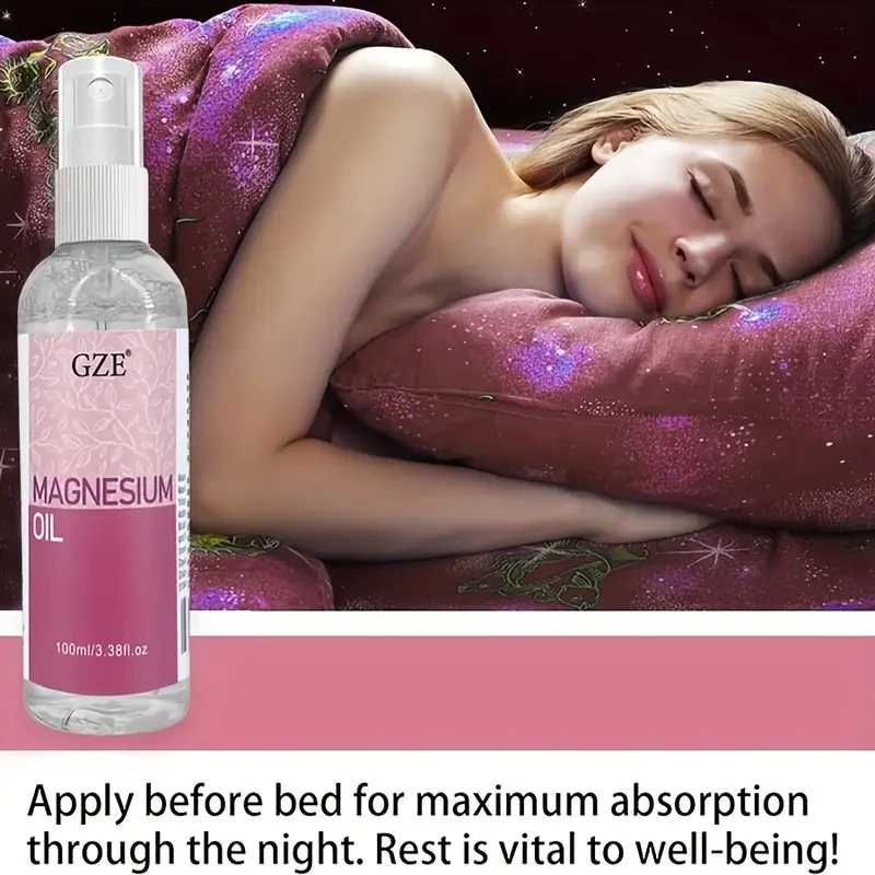 2 Pack Pure Magnesium Oil Spray for Rapid Muscle and Relaxation