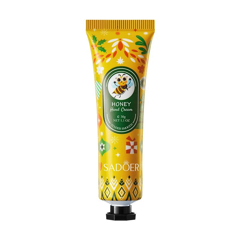 SADOER Honey Hand Cream Moisturizing, Brightening, and Repairing for Dry, Cracked Hands