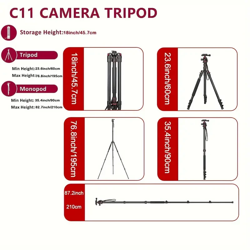 UEGOG Camera Tripod