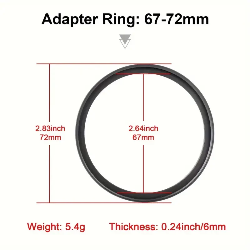 18pcs Lens Filter Adapter Ring Kit
