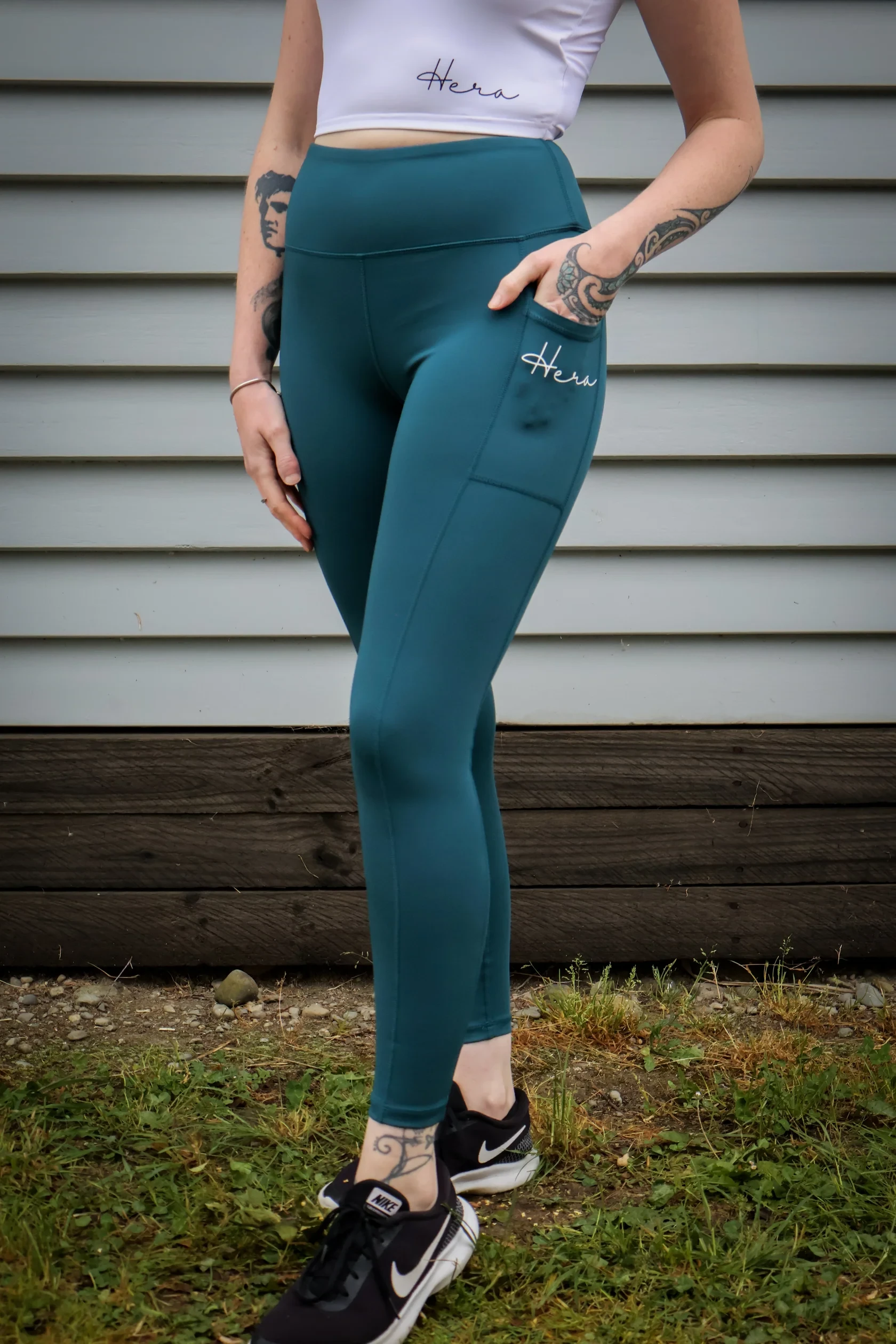 Tall Girl Premium Monarch Leggings - Deep Green