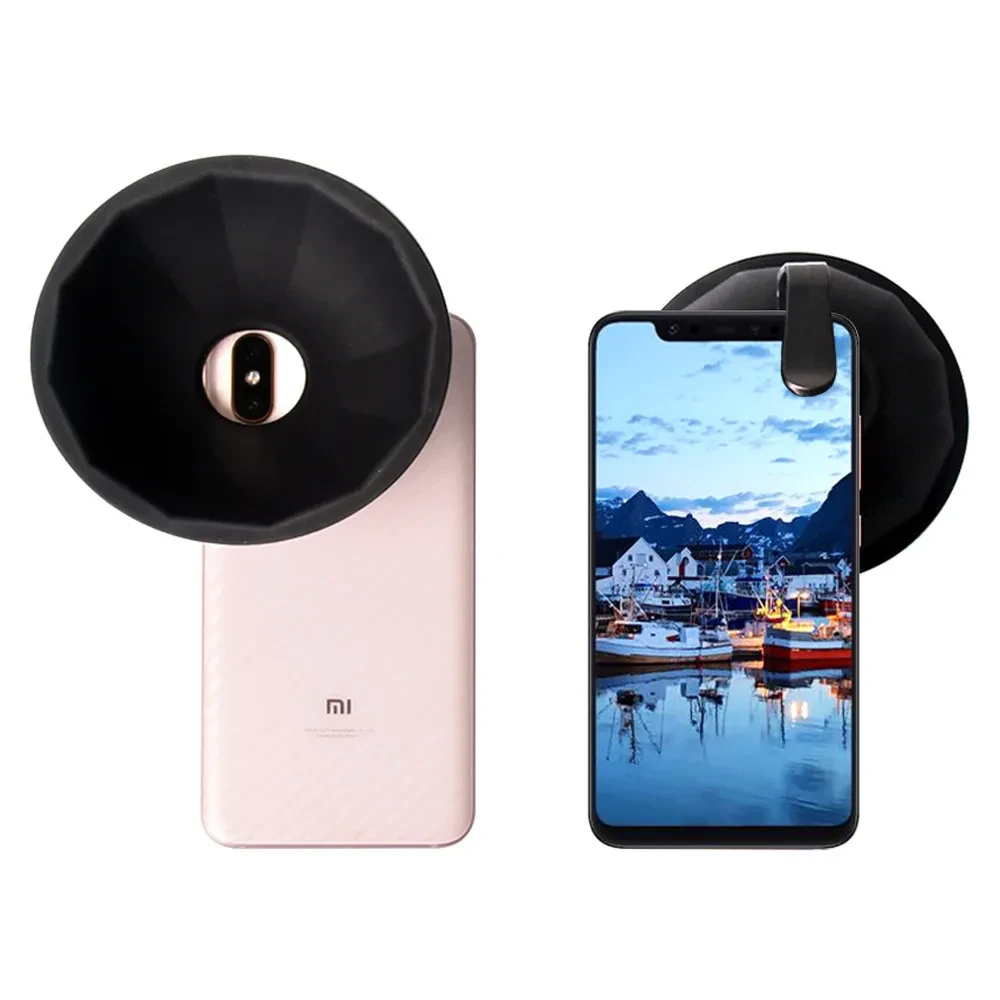 Mobile Phone Lens Hood Photo Video Photography Anti-Glass Reflective Scattered Light Silicone Hood