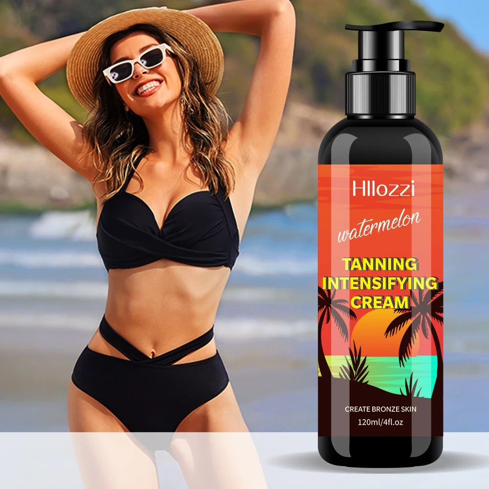 4fl.oz Watermelon Tanning Cream Waterproof Self-Tanning Cream for Long-Lasting Bronze Skin