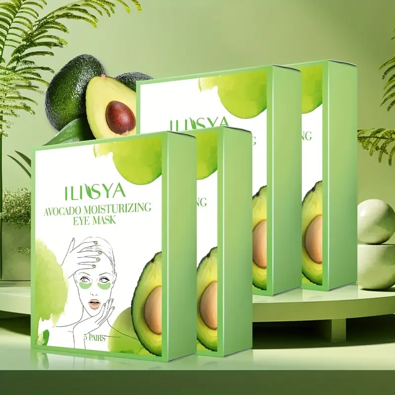 4 Boxes, ILISYA Avocado Collagen Crescent Eye Mask
