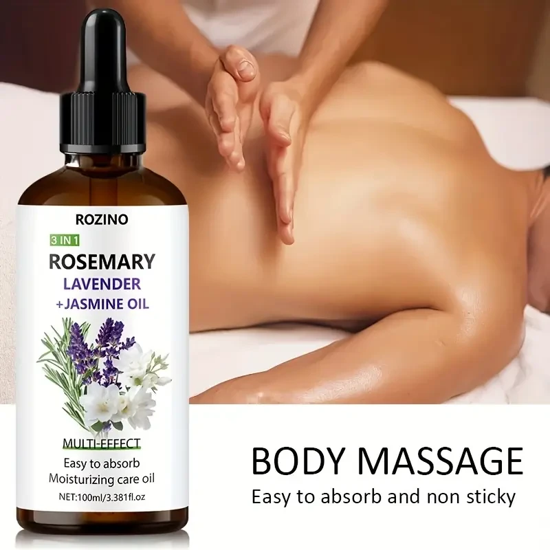 100M Lavender, Rosemary, And Jasmine Three-In-One Essential Oil