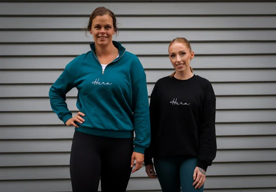 Muse Sweatshirt - Green 1/4 zip up