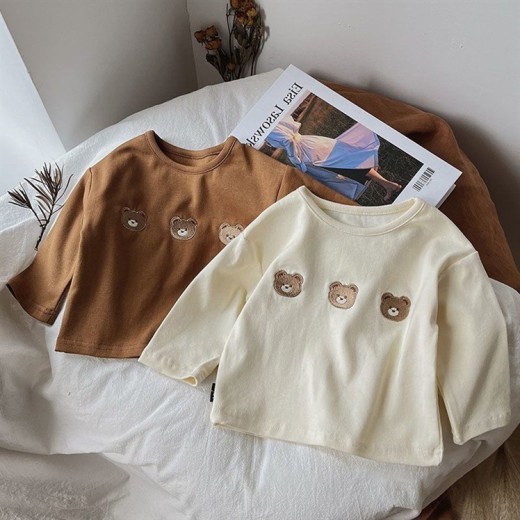 Babies' Long-sleeved T-shirt Bottoming Shirt Children's Autumn Models Baby Clothes Cartoon Top