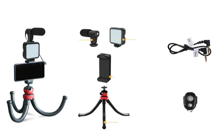 Compatible with Apple, Mobile Desktop Tripod Live Desktop Stand