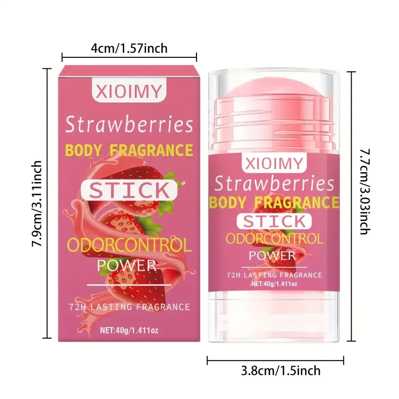 Xioimy Strawberry & Vanilla Body Fragrance Stick - 40g