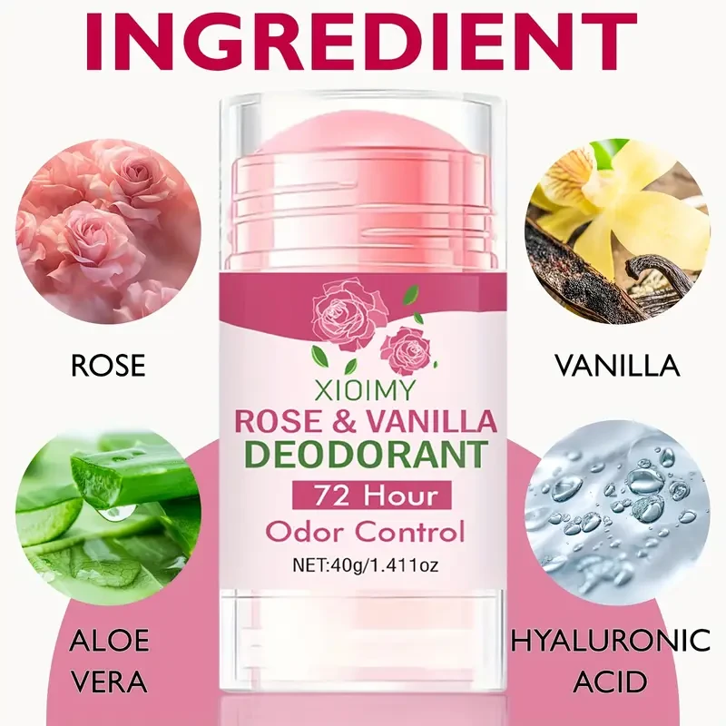 2pcs XIOIMY Rose & Vanilla Deodorant Stick