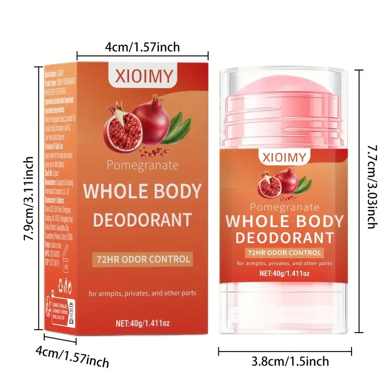 Xioimy Pomegranate & Lavender Deodorant Cream - 40g