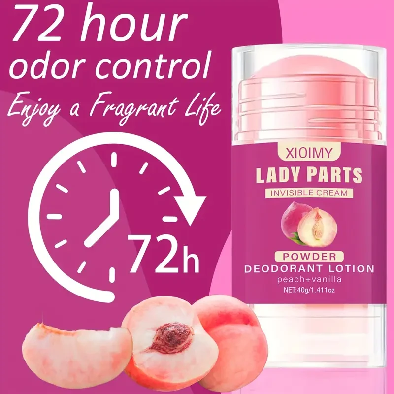 Xioimy Peach Scented Deodorizing Cream, 40g