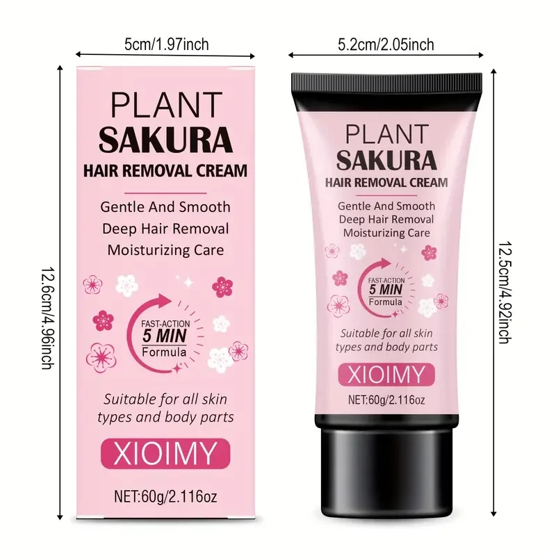 XIOIMY 60g Cherry Blossom Hair Removal Cream for Women