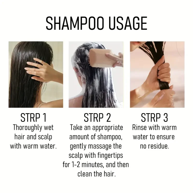 Two 3-in-1 Rice Water Shampoo