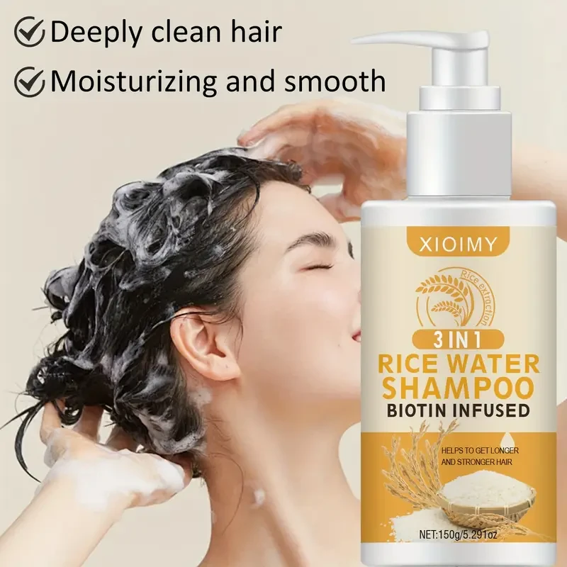 Two 3-in-1 Rice Water Shampoo