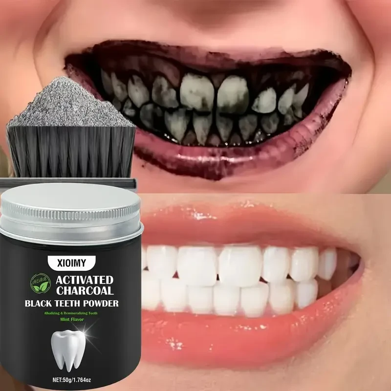50g Mint Flavor Xioimy Activated Carbon Teeth Whitening Powder