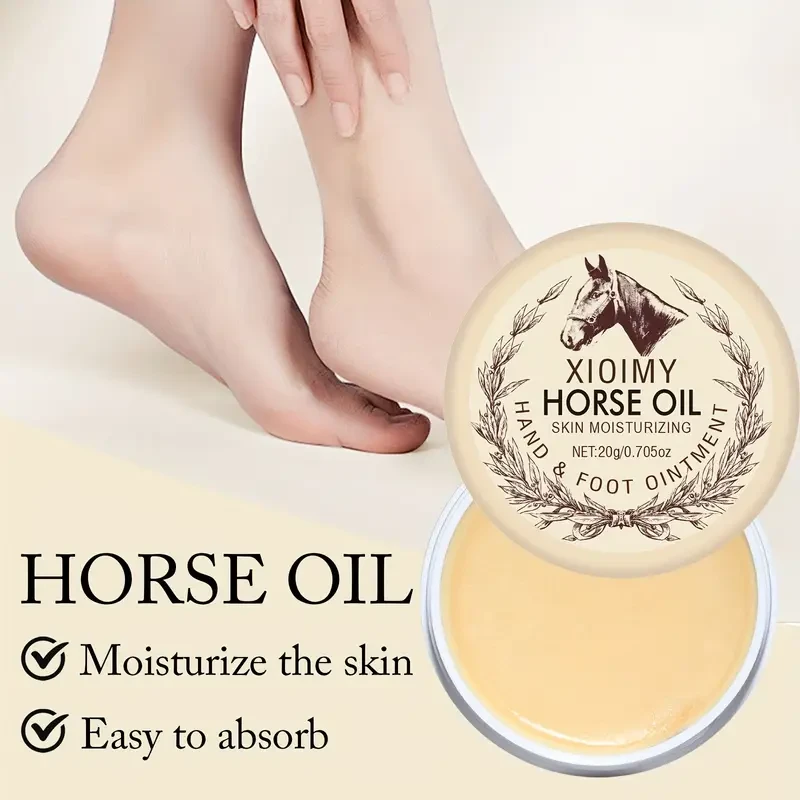 2pcs XIOIMY Horse Oil Hand & Foot Moisturizing Cream 20g Each