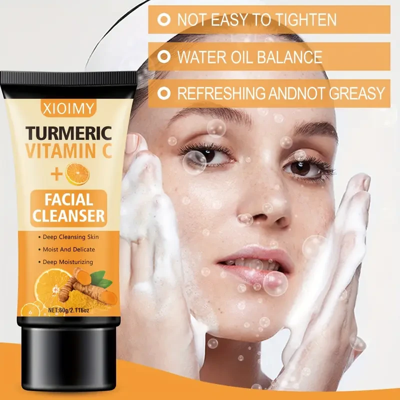 XIOIMY Turmeric Vitamin C Facial Cleanser - 60g