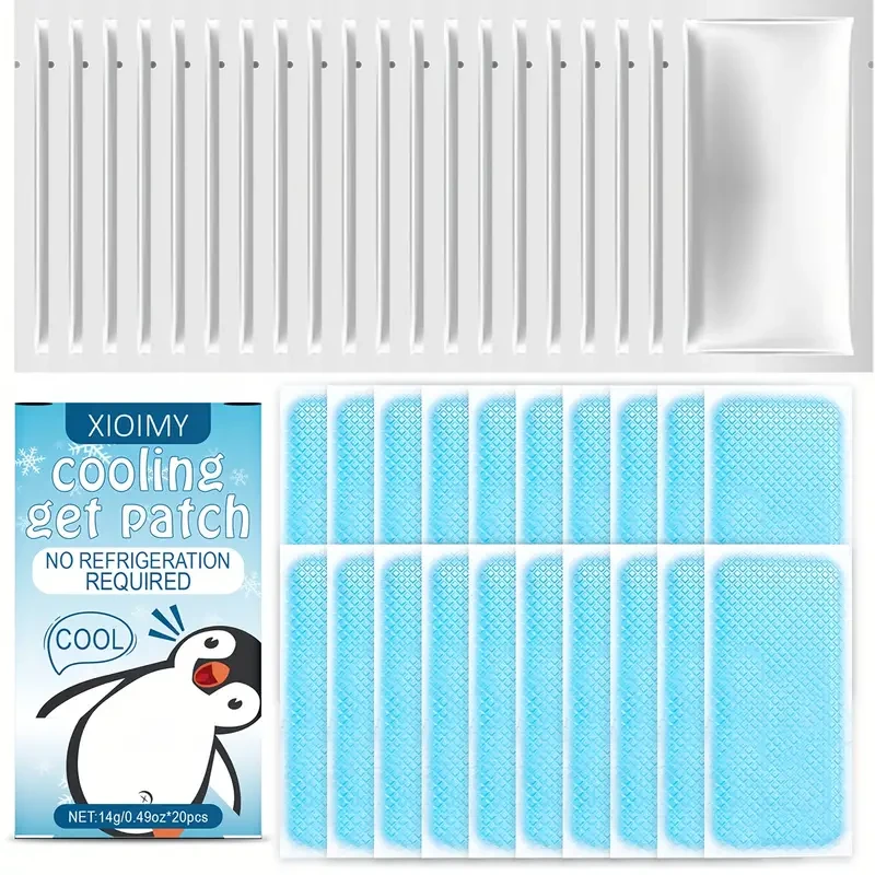 20pcs XIOIMY Cooling Gel Patches with Mint Extract