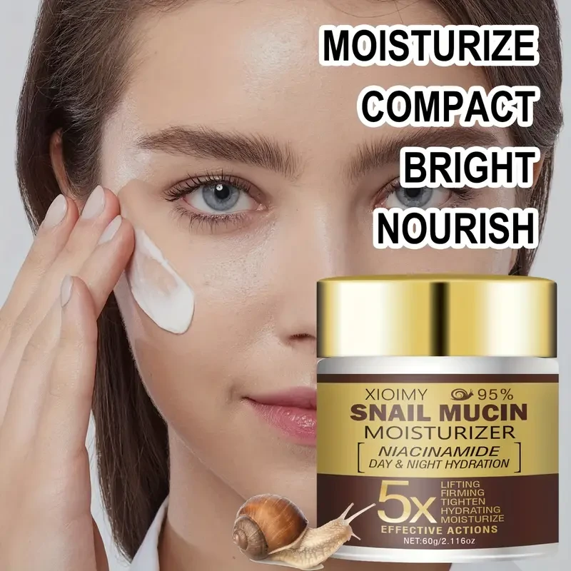 XIOIMY 60g Snail Face Cream with 5X Snail Mucin Moisturizer