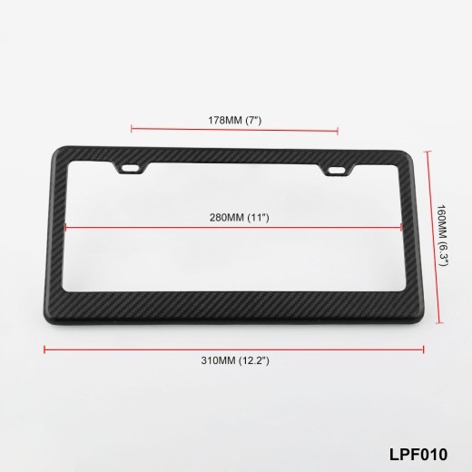 Carbon fiber license plate