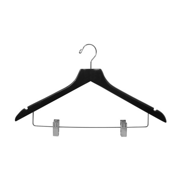 Hanger Standard with Hook & Clips Black 445x250x12mm - Noble & Price