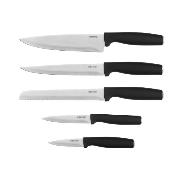 Straw Knife Block 6-Piece Set - Wiltshire
