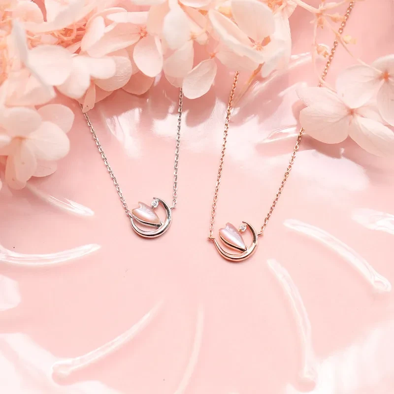 Sakura Moon Night Sakura Necklace