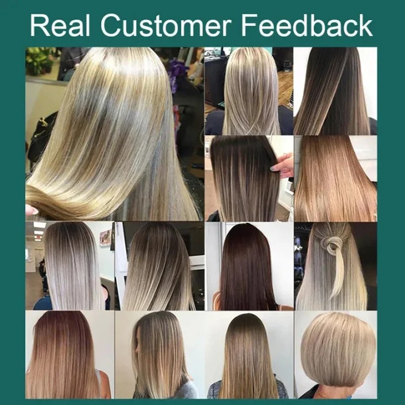 Hair Straightening Cream and Comb Set Repair Hair Frizz, Beautiful Protein Smooth Care