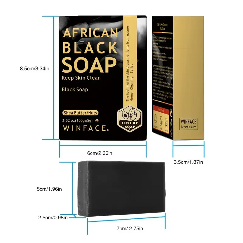 Winface African Black Soap Bars