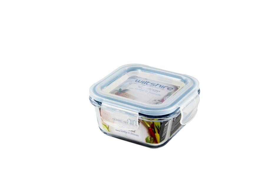 Square Glass Container 300ml  - Wiltshire