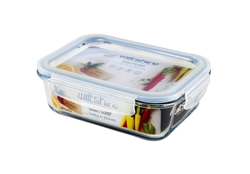 Rectangle Glass Container 1000ml - Wiltshire