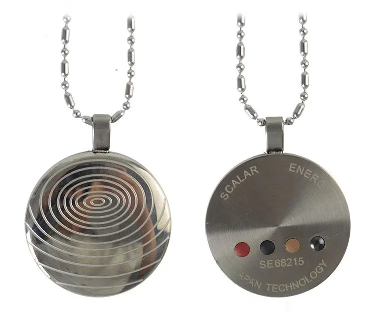 Anion Energy Necklace Fingerprint Pattern Pendant