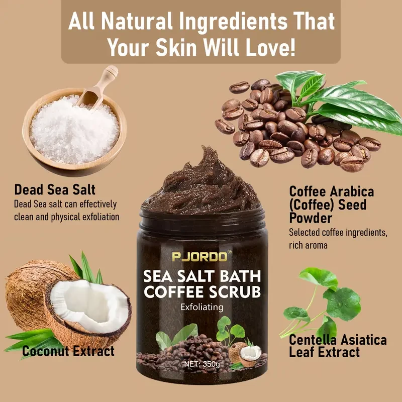 PJORDO Sea Salt Coffee Scrub