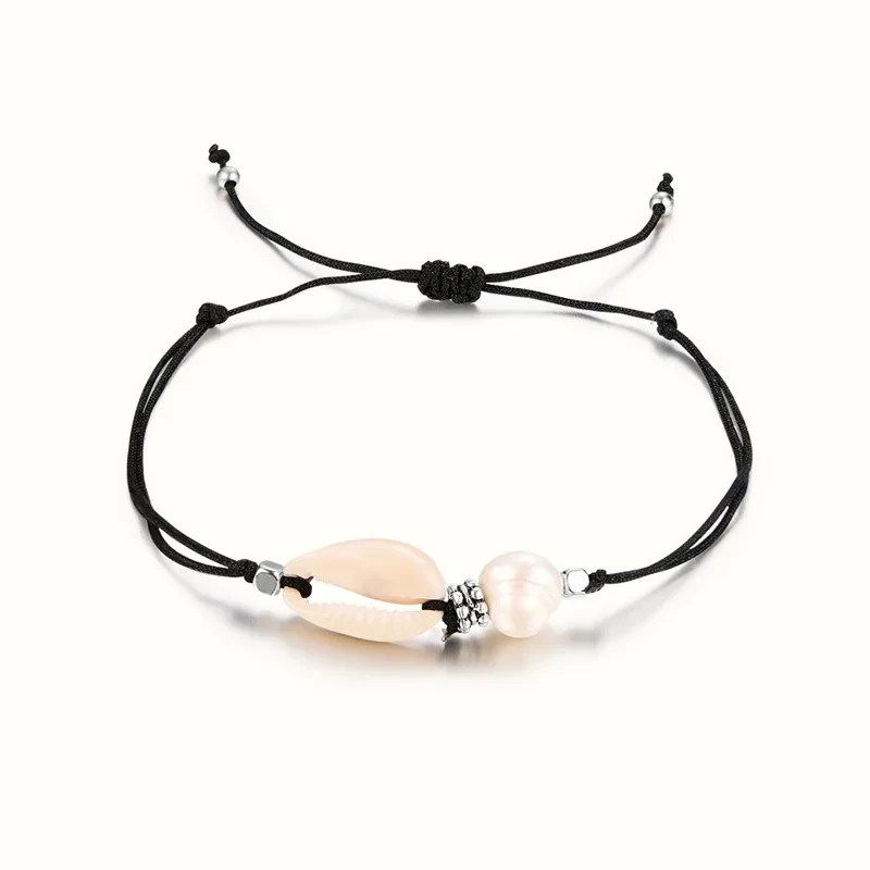 Design Star Tassel Pendant Black Bracelet