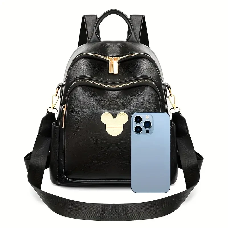 Sequin Embellished Adjustable PU Backpack for Women