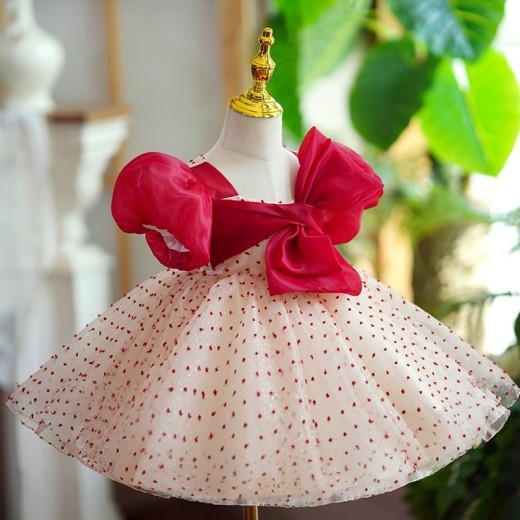 Girls One Year Old Celebration Dress Grab Pettiskirt