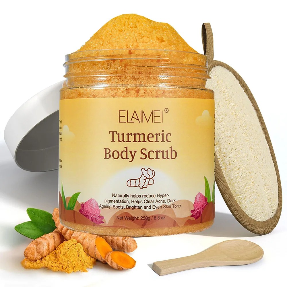 Matcha & Himalayan Salt & Turmeric Body Scrub Whitening, Anti-Oxidation, Reduces Acne & Pimples