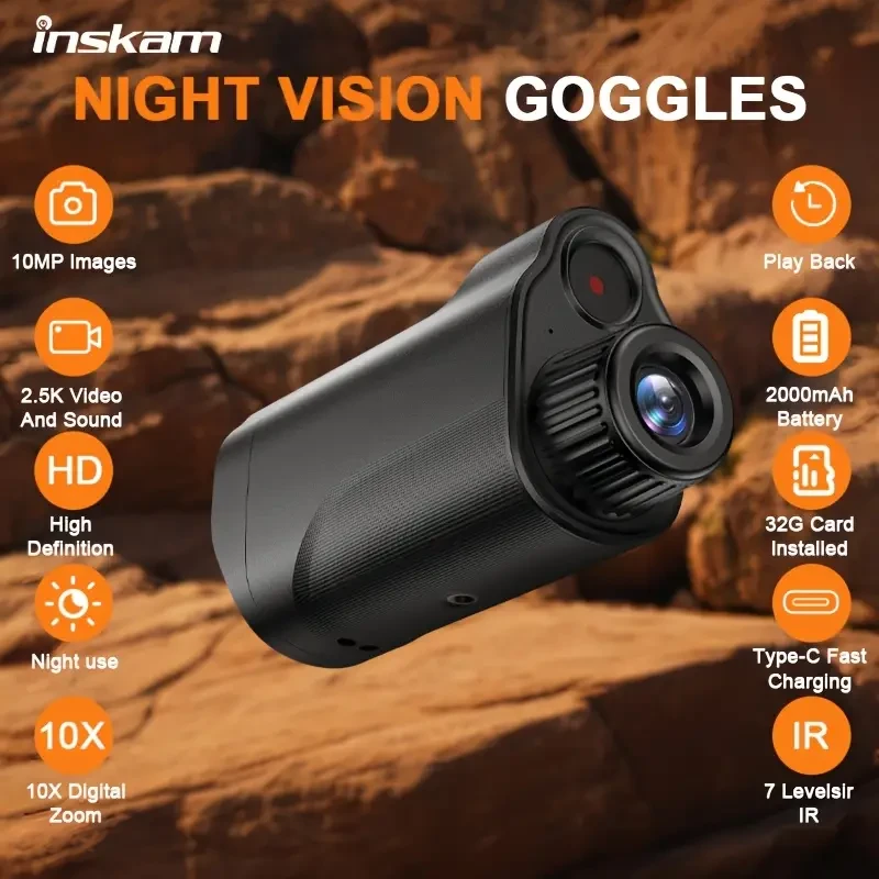 INSKM HD Digital Night Vision Device with 5.08 cm Screen