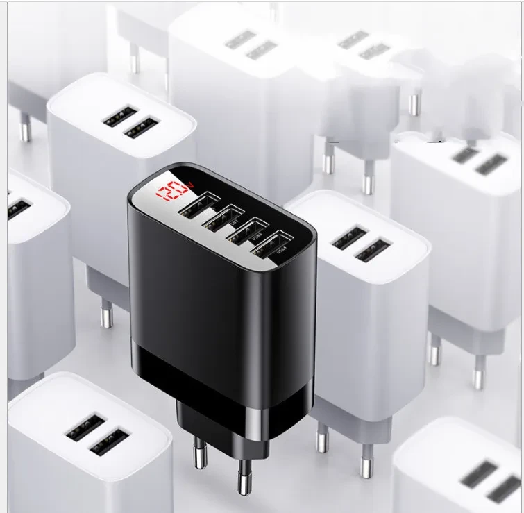 Mirror Lake Digital Display 4U Travel Charger