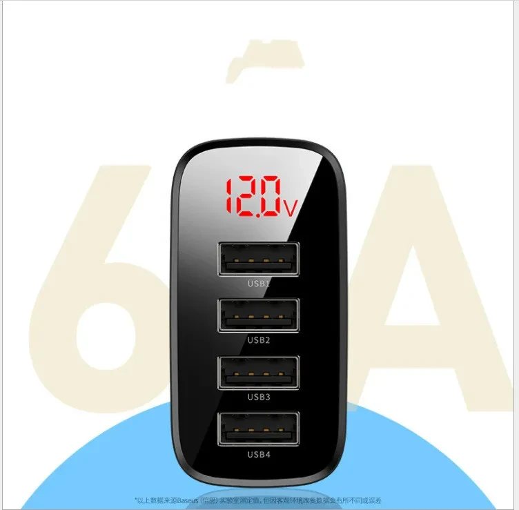 Mirror Lake Digital Display 4U Travel Charger