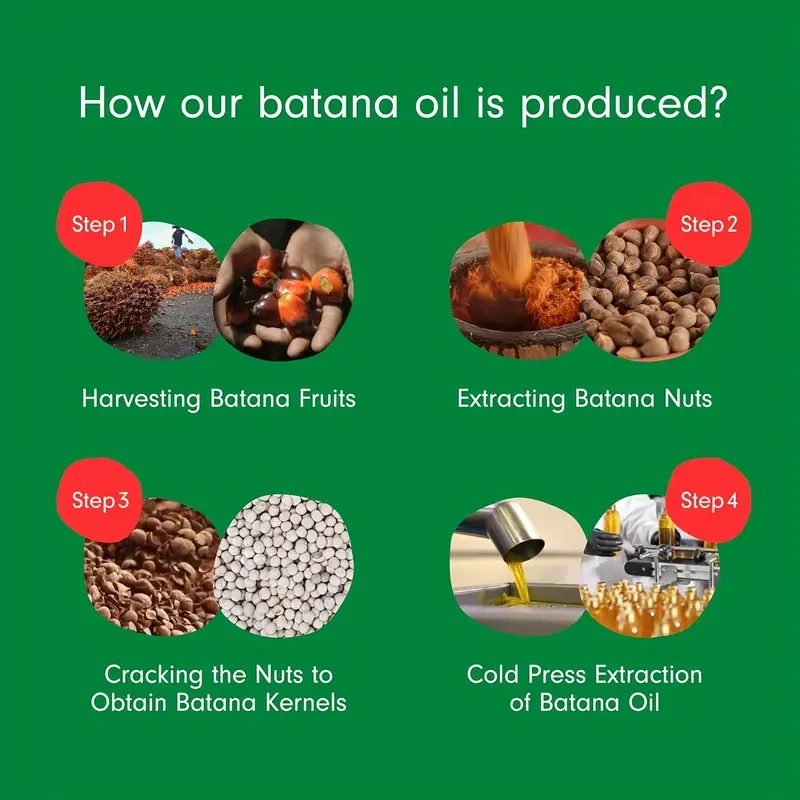 Raw Batana Oil for Hair Care, Dr Sebi Batana Oil from Honduras