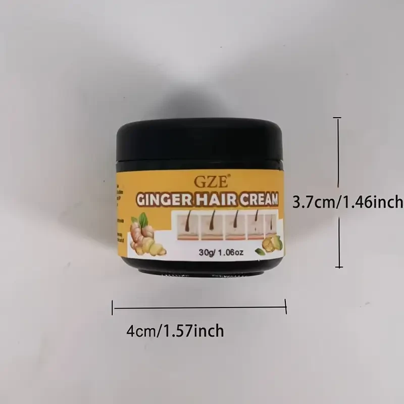 GZE GINGER HAIR CREAM Ginger Hair Strengthens Cream Moisturizing Scalp Massage Hair Care Serum Conditioner