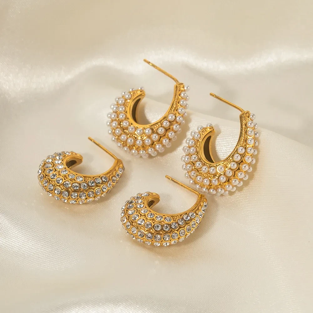 Fashion Popular Earrings 18K Stainless Steel