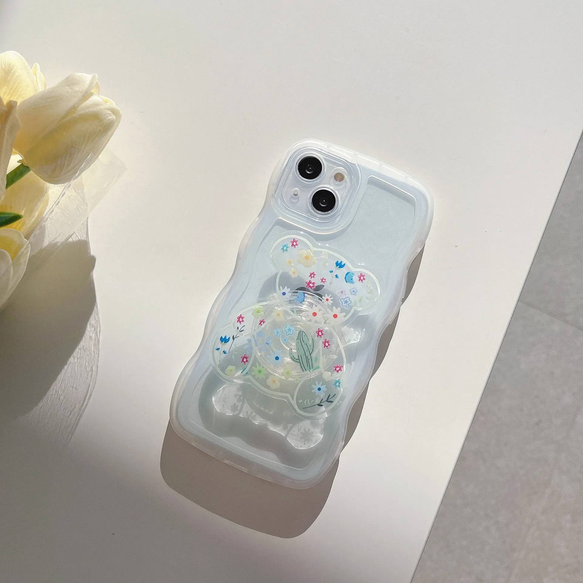 Desktop Bracket Cute Transparent Back